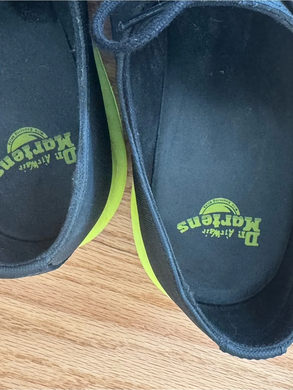 Dr. Martens 1461 Ajax Black / Neon Green Sole - Men's US 13 (Rare!)